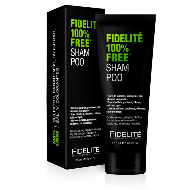 FIDELITE SHAMPOO 100% FREE X 250 ML.